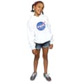 Miniatyrbild 4 av 5: NASA Classic Insignia Logo Distressed Hoodie för flickor
