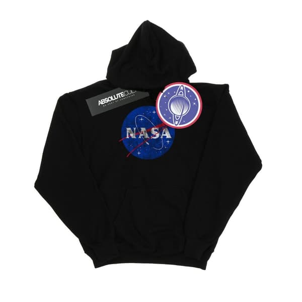 NASA Classic Insignia Logo Distressed Hoodie för flickor