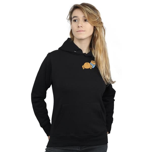Disney Womens/Ladies Winnie The Pooh Backside Breast Print Hoodie