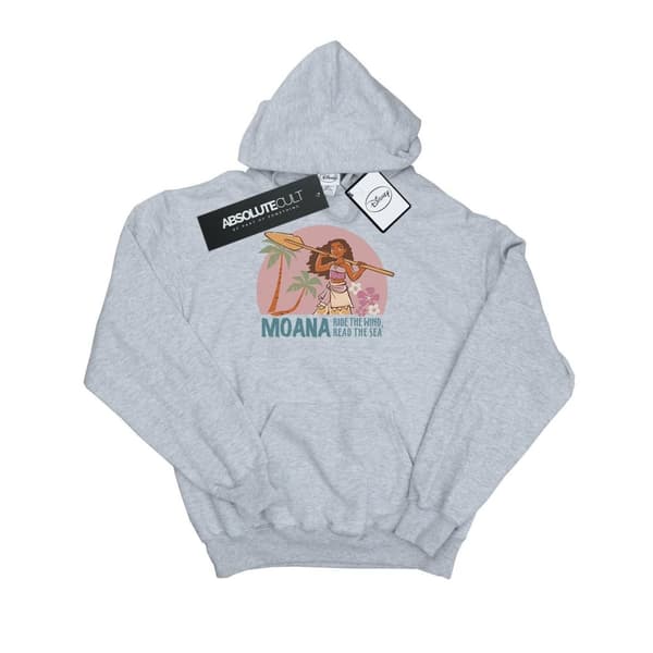Disney Womens/Ladies Moana Read The Sea Hoodie