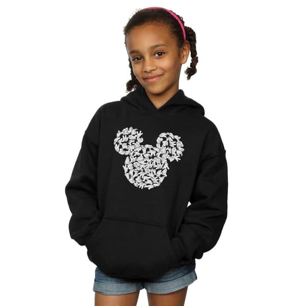Disney Girls Mickey Mouse Head Of Hands Hoodie