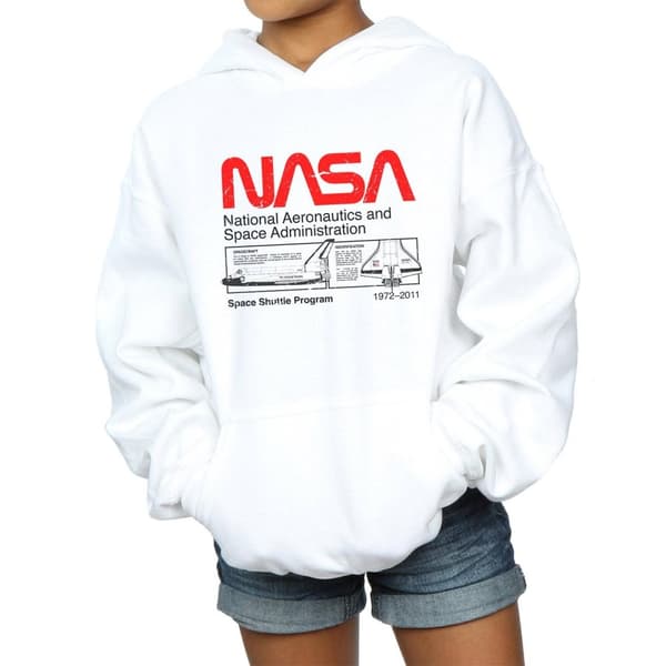NASA Girls Classic Space Shuttle Hoodie