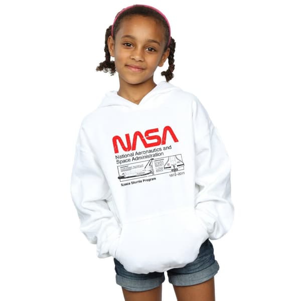 NASA Girls Classic Space Shuttle Hoodie