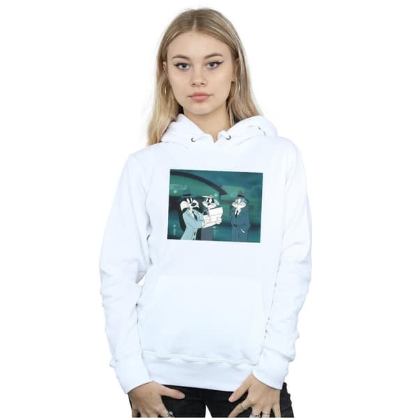 Looney Tunes Womens/Ladies Bugs Bunny Sylvester Letter Hoodie