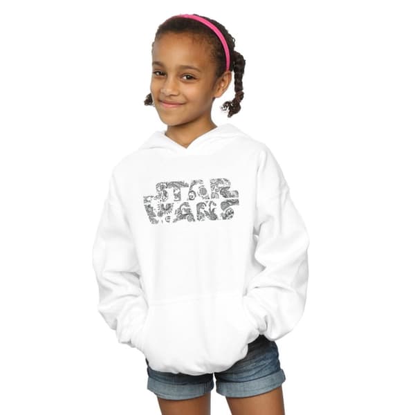 Star Wars Ornamental Logo Hoodie för flickor