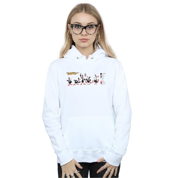 Looney Tunes Kvinnor/Ladies Daffy Duck Colour Code Hoodie