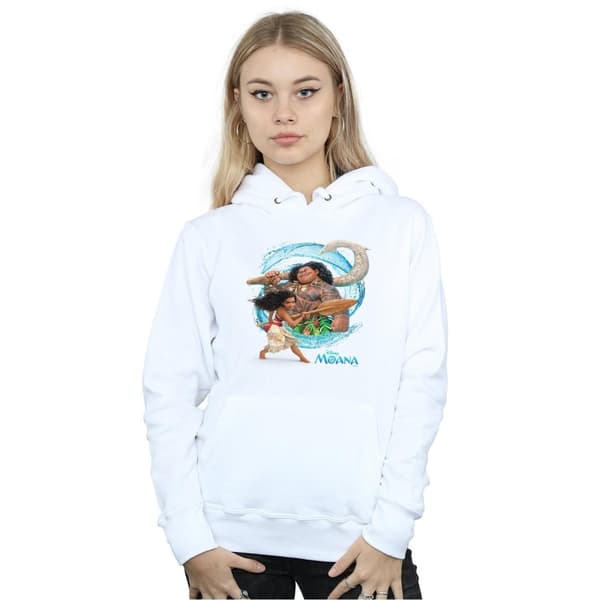 Disney Womens/Ladies Moana And Maui Wave Hoodie