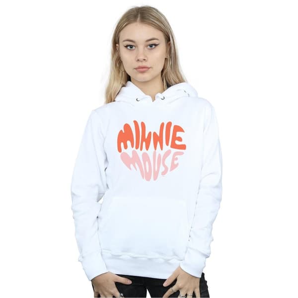 Disney Dam/Lady Minnie Mouse Hjärtformad Huvtröja