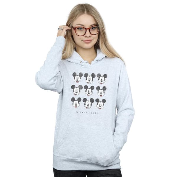 Disney Womens/Ladies Mickey Mouse Wink And Smile Hoodie