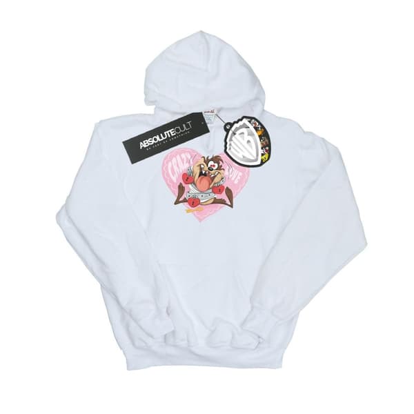 Looney Tunes Kvinnor/Damer Taz Alla hjärtans dag Crazy In Love Hoodie