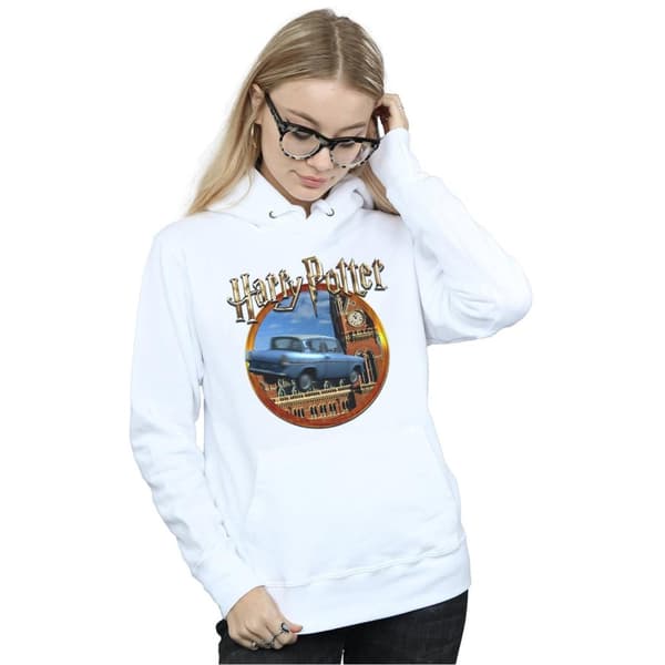 Harry Potter Womens/Ladies Flying Car Hoodie