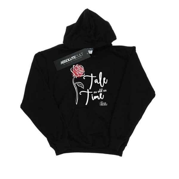 Disney Huvtröja - Tale As Old As Time Rose för kvinnor/damer Black XL