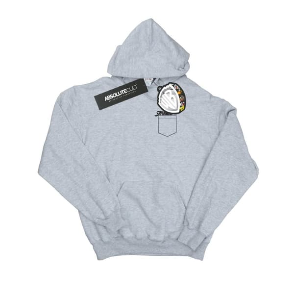 Looney Tunes Girls Daffy Duck Faux Pocket Hoodie