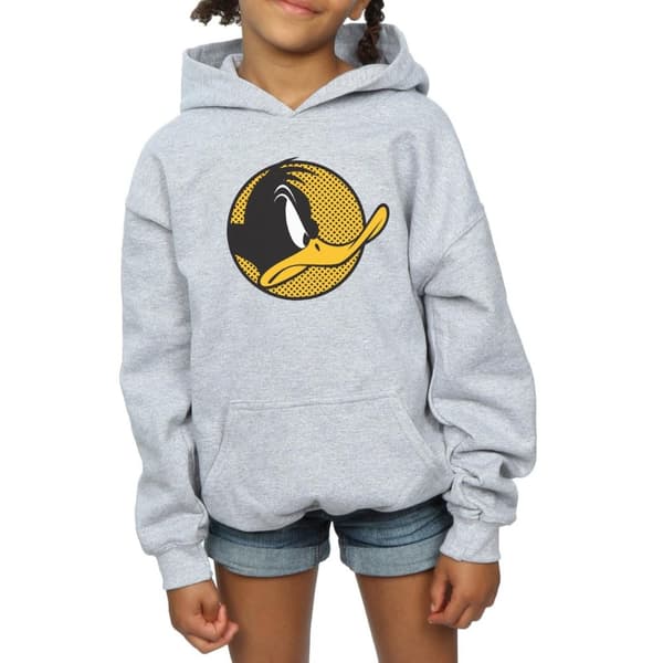 Looney Tunes Daffy Duck-hoodie med prickig profil för flickor
