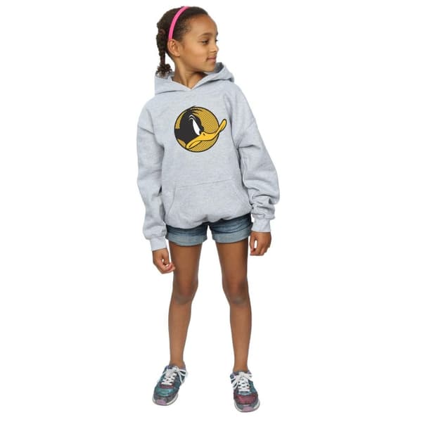 Looney Tunes Daffy Duck-hoodie med prickig profil för flickor