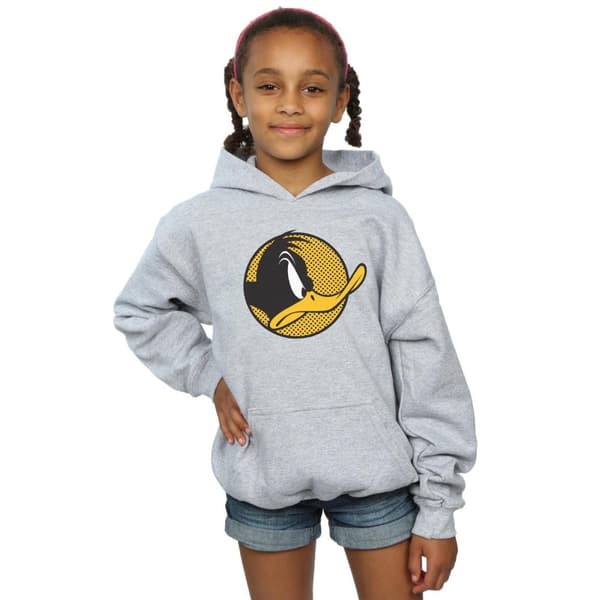 Looney Tunes Daffy Duck-hoodie med prickig profil för flickor