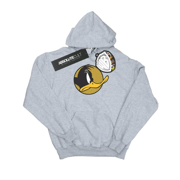 Looney Tunes Daffy Duck-hoodie med prickig profil för flickor Sports Grey 5-6 Years