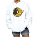 Miniatyrbild 3 av 5: Looney Tunes Daffy Duck-hoodie med prickig profil för flickor