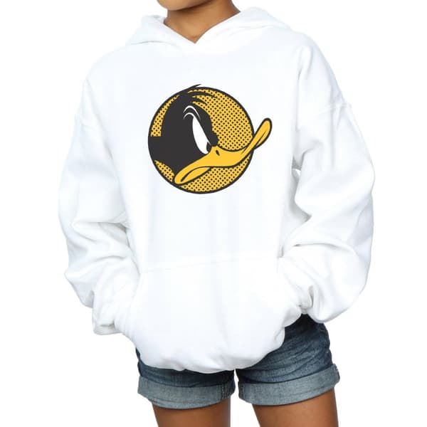 Looney Tunes Daffy Duck-hoodie med prickig profil för flickor