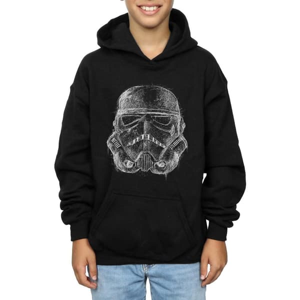 Star Wars Stormtrooper-huvtröja med hjälm i kritstreck för pojkar