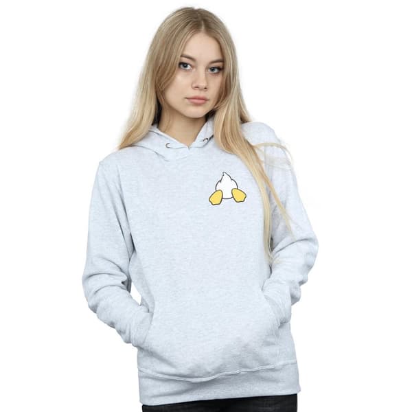Disney Womens/Ladies Donald Duck Backside Breast Print Hoodie