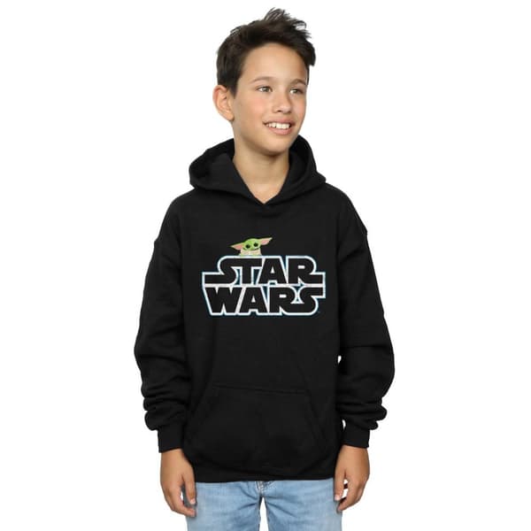Star Wars Boys The Mandalorian The Child Logo Hoodie