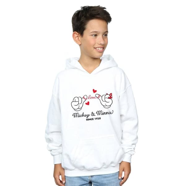 Disney Boys Mickey Mouse Love Hands Hoodie