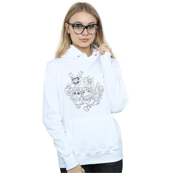 Disney Kvinnor/Ladies The Muppets Muppet Babies Mono Group Hoodie