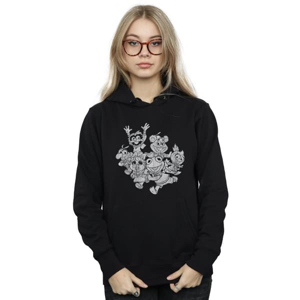 Disney Kvinnor/Ladies The Muppets Muppet Babies Mono Group Hoodie