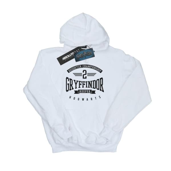 Harry Potter Girls Gryffindor Keeper Hoodie White 5-6 Years