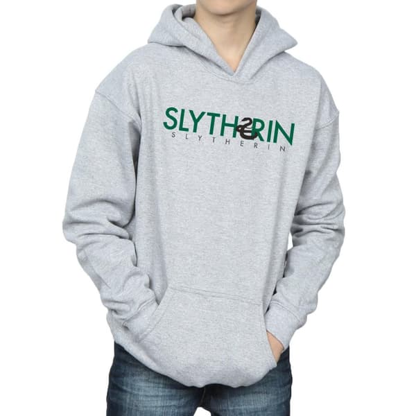 Harry Potter Boys Slytherin Text Hoodie