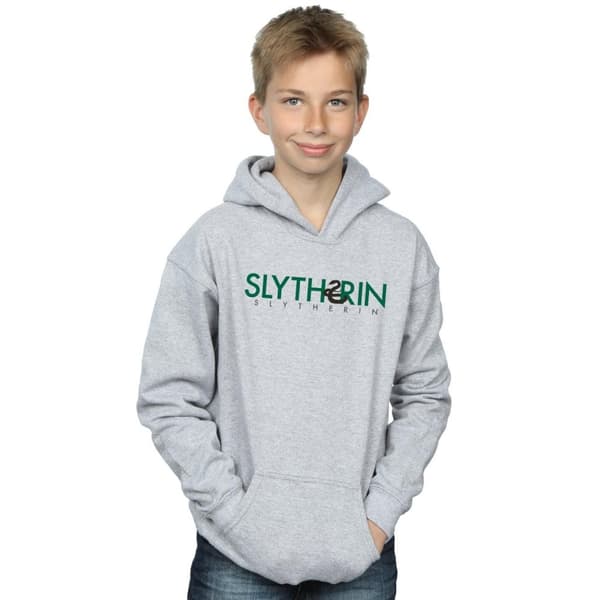 Harry Potter Boys Slytherin Text Hoodie