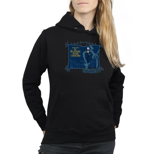 Disney Nightmare Before Christmas Jack And The Well - Hoodie för kvinnor/damer