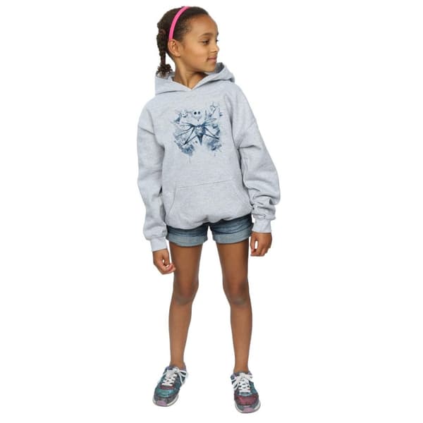 Disney Girls Nightmare Before Christmas Paint Spray Carers Hoodie