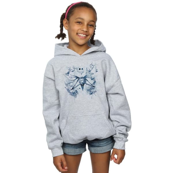 Disney Girls Nightmare Before Christmas Paint Spray Carers Hoodie