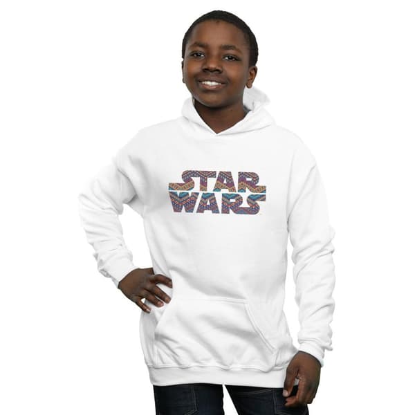 Star Wars Pojkar Colour Aztec Logo Hoodie