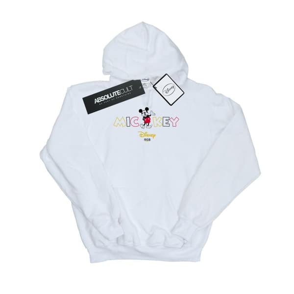 Disney Girls Mickey Mouse 1928 Hoodie White 9-11 Years