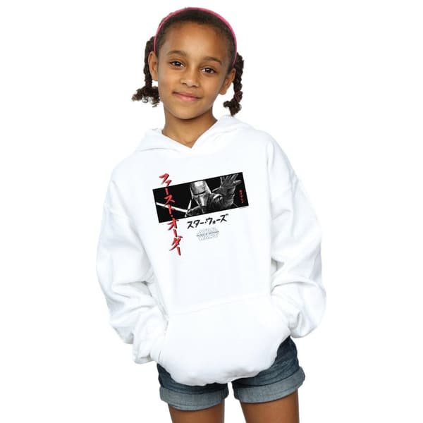 Star Wars: The Rise of Skywalker Girls Star Wars The Rise Of Skywalker Kylo Ren Katakana Art Stripe Hoodie