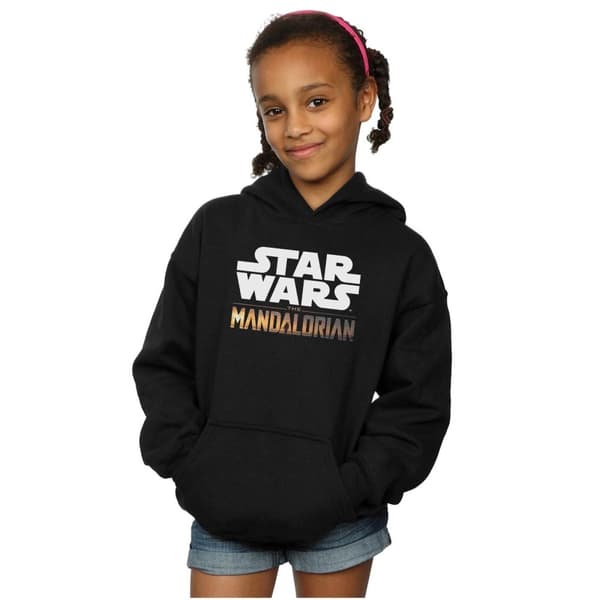 Star Wars Huvtröja med Mandalorian-logotyp för flickor