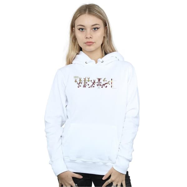 Looney Tunes Kvinnor/Damer Wile E Coyote Colour Code Hoodie