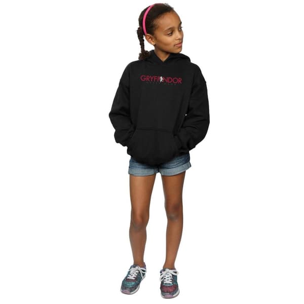 Harry Potter Girls Gryffindor Text Hoodie