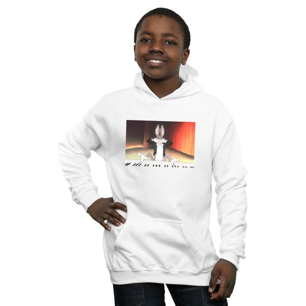 Looney Tunes Boys Bugs Bunny Playing Piano Hoodie