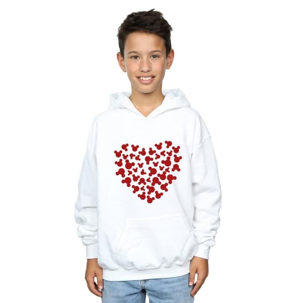 Disney Boys Mickey Mouse Heart Silhouette Hoodie