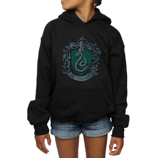 Harry Potter Huvtröja med Slytherin-emblem för flickor