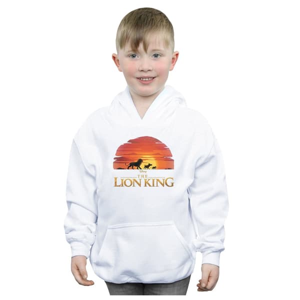 Disney Boys The Lion King Movie Sunset Logo Hoodie
