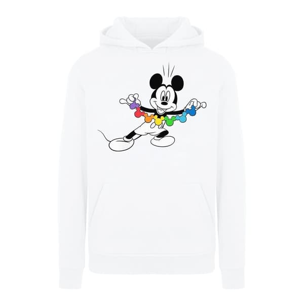 Disney Musse Pigg-hoodie med regnbågskedja för flickor