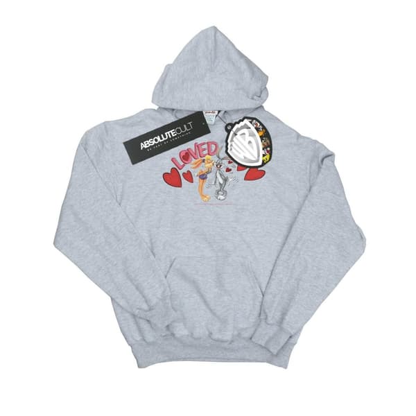 Looney Tunes Womens/Ladies Bugs Bunny And Lola Valentine´s Day Loved Up Hoodie