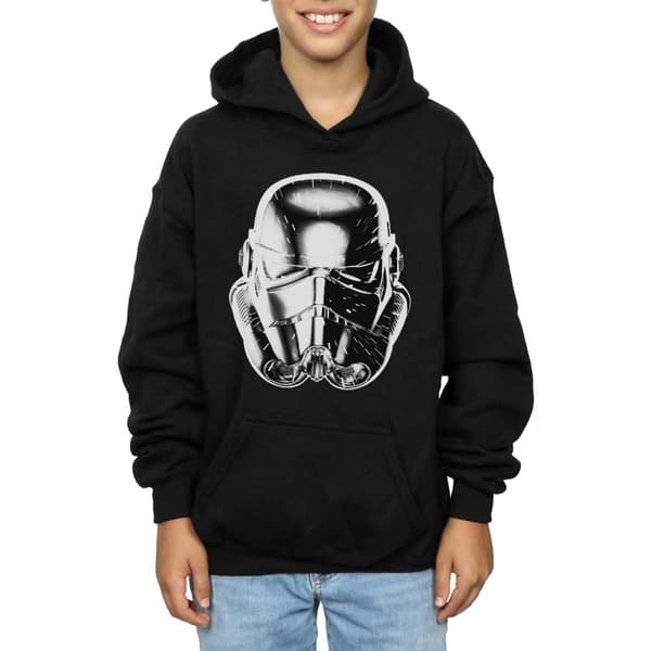 Star Wars Pojkar Stormtrooper Warp Speed Hjälm Hoodie