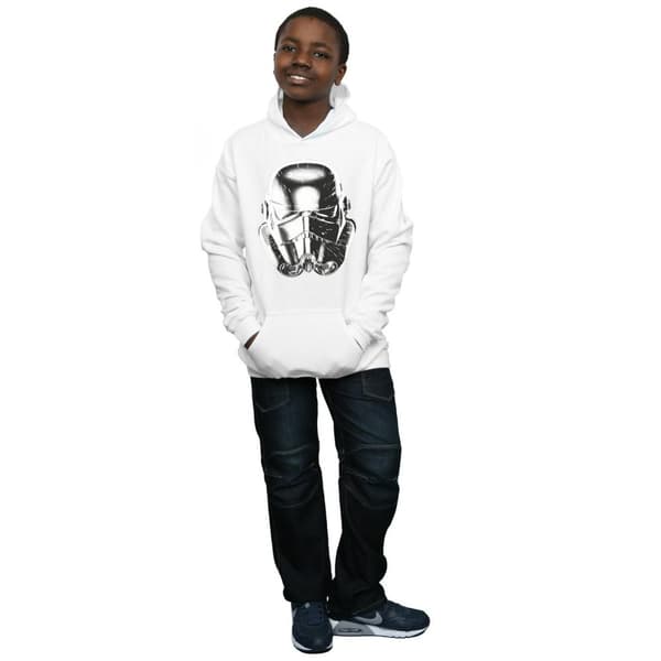 Star Wars Pojkar Stormtrooper Warp Speed Hjälm Hoodie