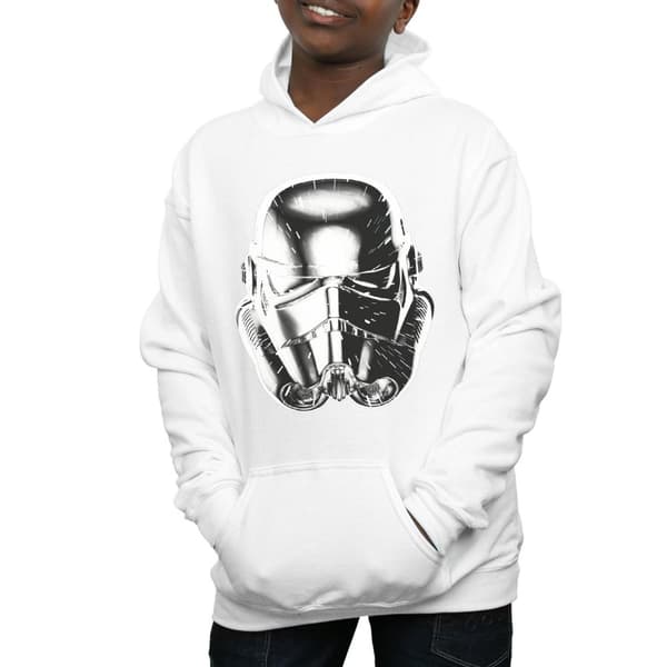 Star Wars Pojkar Stormtrooper Warp Speed Hjälm Hoodie